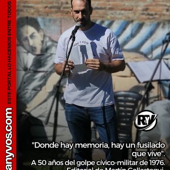 "Donde hay memoria, hay un fusilado que vive." Editorial de Martin Gallastegui 